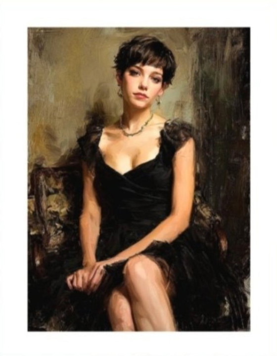 Image 1 of Splendid work by Ruggero Salvatore "Serenità" 60x45 cm