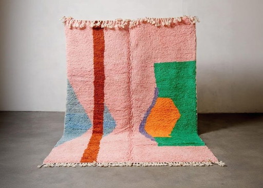 Handgeknüpfter marokkanischer Berberteppich, traditionelle Handwerkskunst, Größe 2,5/2 m – vloerkleden en tapijten, Wool