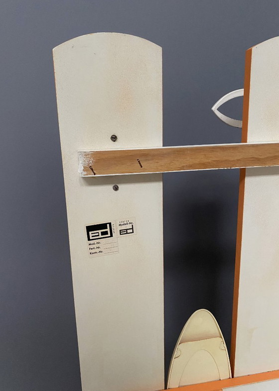 Image 1 of Perchero de pared naranja de los años 70 de ED Design