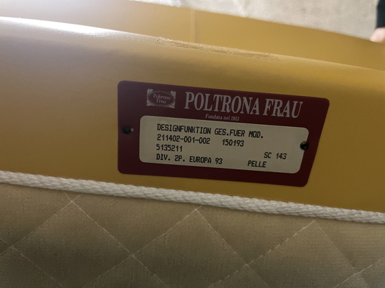 Image 1 of Poltrona Frau 2-seater Europa 93 Pelle Vintage Sofa