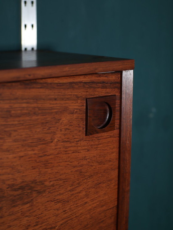 Image 1 of Albert Hansen rosewood chrome Danish wall system