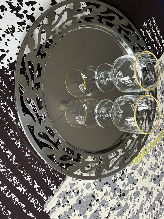 Image 1 of Plato de servir, bandeja de Alessi, acero inoxidable