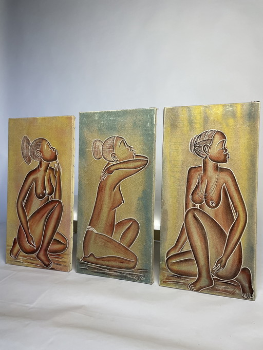 Midcentury African Sand Art