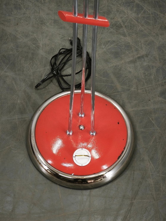 Image 1 of Rare lampadaire allemand à trois lumières réglables, années 1960
