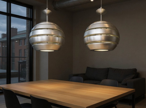 Image 1 of 2x Original Space Age, suspensions Mercur vintage, 30 cm