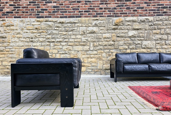 Image 1 of Gavina Knoll Set di divani Bastiano, sedute, panche, divano in pelle stile loft vintage, metà secolo, anni '60, anni '70