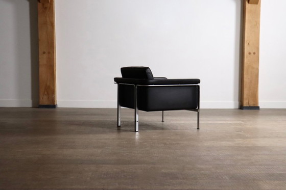 Horst Brüning Model 6912 Lounge Chair in zwart leer voor Kill International, Duitsland 1967 – Fauteuils (photo 6 of 14)