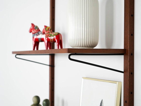 Image 1 of Teakhouten wandrek, Deens design, jaren 60, gemaakt in Denemarken.