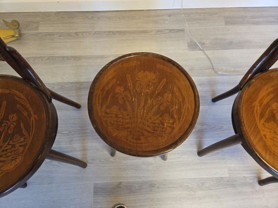 Image 1 of Thonet Mudson J. & J. Kohn Sillas de bistró Bentwood