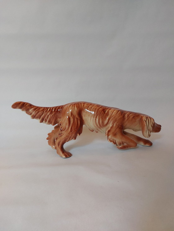 Image 1 of Statue vintage chien setter irlandais