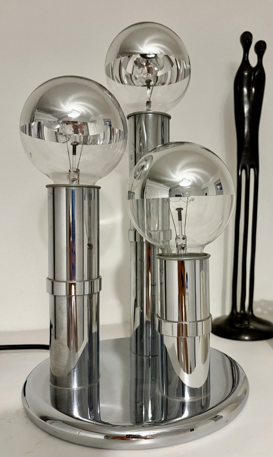 Lampada da tavolo Hustadt V3437/03 cromata, stile Space Age anni '70, vintage – Hustadt Leuchten (photo 2 of 10)