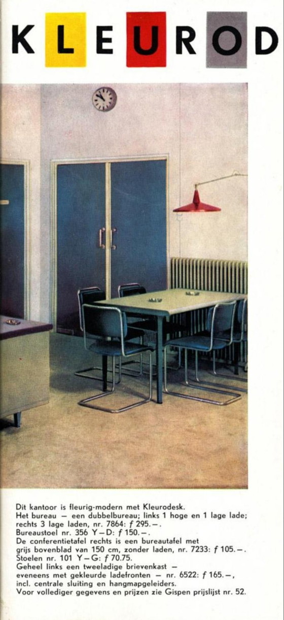 Image 1 of Steel Gispen table model Kleurodesk 7800