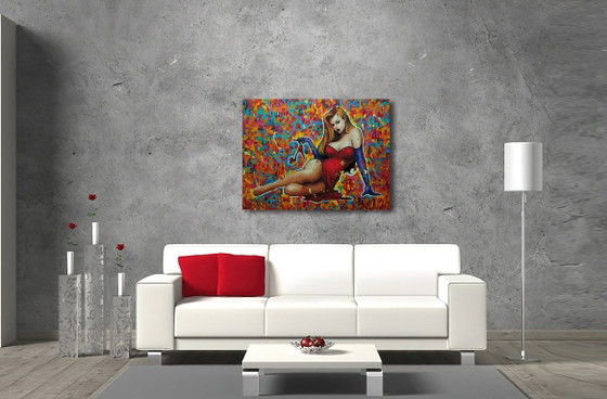 Alberto Ricardo - Jessica Rabbit - Artist's painting – Paintings & Drawings, Canvas (photo 8 of 15)