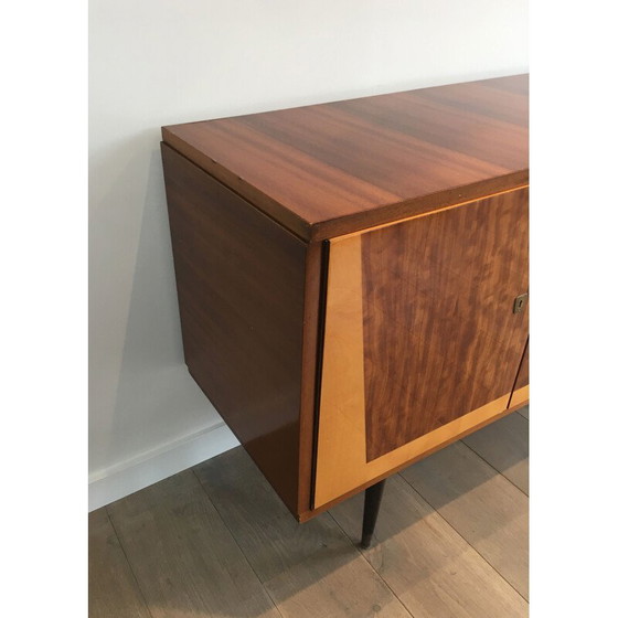 Image 1 of Vintage mahogany 4-door sideboard, Italy 1960