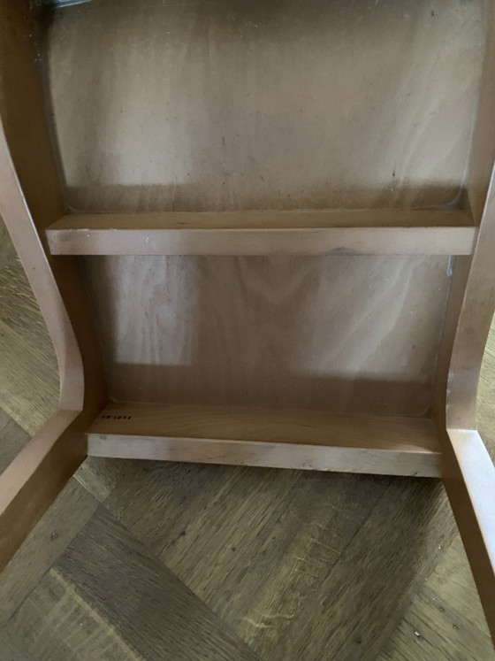 4 Ligne Roset eetkamerstoelen – Hout, Textiel (photo 5 of 5)