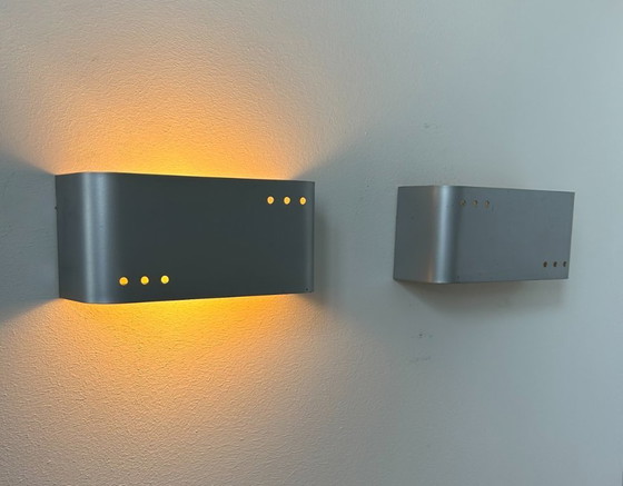 Image 1 of Coppia di applique vintage, metallo, Francia 1970