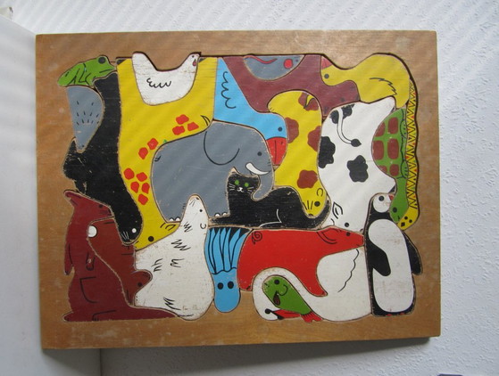 Enzo Mari Puzzle Tierpuzzle – Danes Milano, Enzo Mari, Dekorative Objekte, Holz (photo 5 of 16)