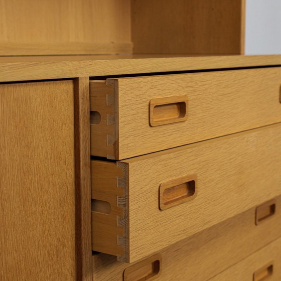 Image 1 of Danish Modern Oak Wall Cabinet by Poul Hundevad, Denmark 1960s