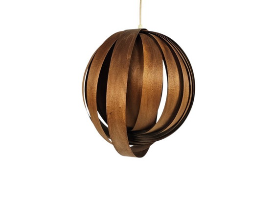 Image 1 of Mid-century modern - Moon lamp - Verner Panton style - teak - 60s