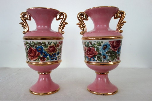 Paire de vases italien en céramique années 50 – vazen, Ceramic (photo 2 of 14)