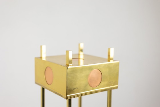 Image 1 of Gold-plated brass and copper lamp, 1936 Olympic Games