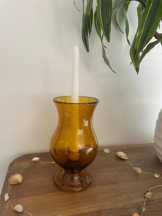 Portacandele vintage in vetro a bolle – Glass (photo 2 of 3)