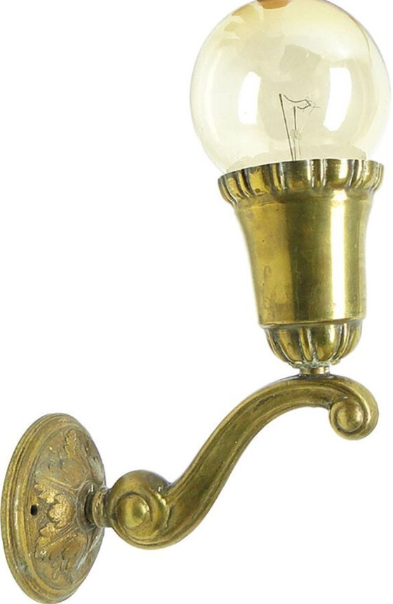 Wandlampe aus dem frühen 20. Jahrhundert, Deutschland – Wandleuchten, Brass (photo 7 of 8)