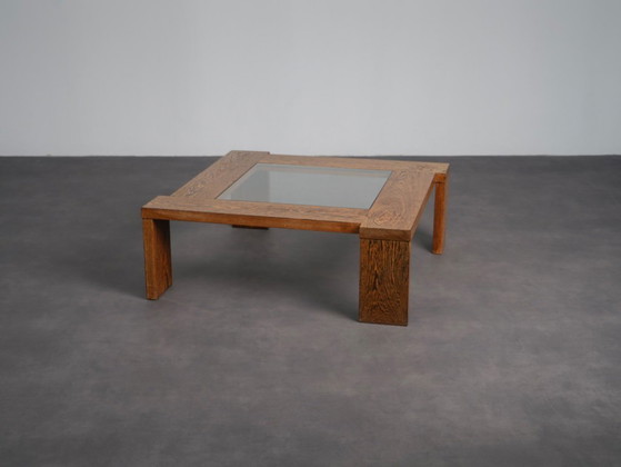 Table basse moderniste en wengé et verre, Pays-Bas, années 1970 – Tables basses, Bois (photo 2 of 7)