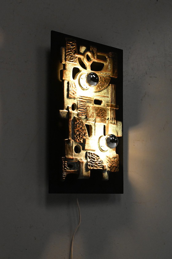 Image 1 of Brakelmann & Becker Brutalistische keramieken wandlamp