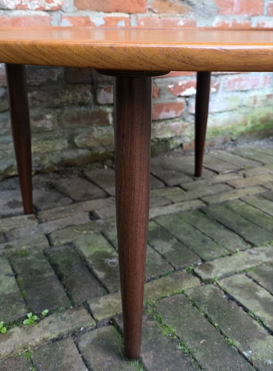 Vintage Coffee table. Scandinavian design. 1960s, Wood, Brown (photo 6 of 8)