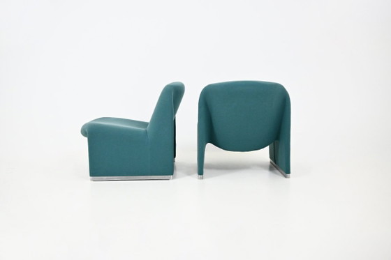 Sedie Alky di Giancarlo Piretti per Anonima Castelli, anni '70, Set di 2 – Poltrone, Textile, Aluminium (photo 9 of 11)