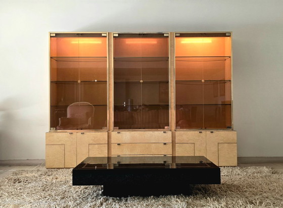 Set di tre vetrine di Jean-Claude Mahey per Roche Bobois, anni '70. – Wood (photo 4 of 18)