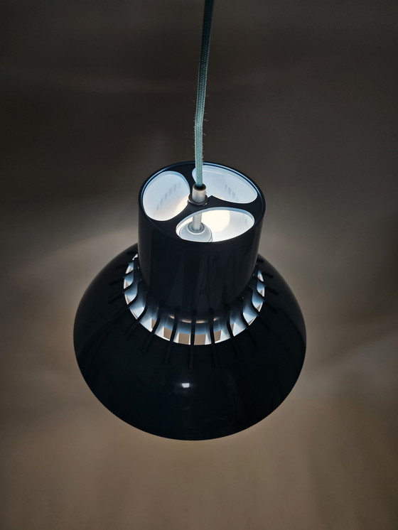 Image 1 of Juego de lámparas colgantes de Svend Middel Bor para Nordisk luz solar plástico azul