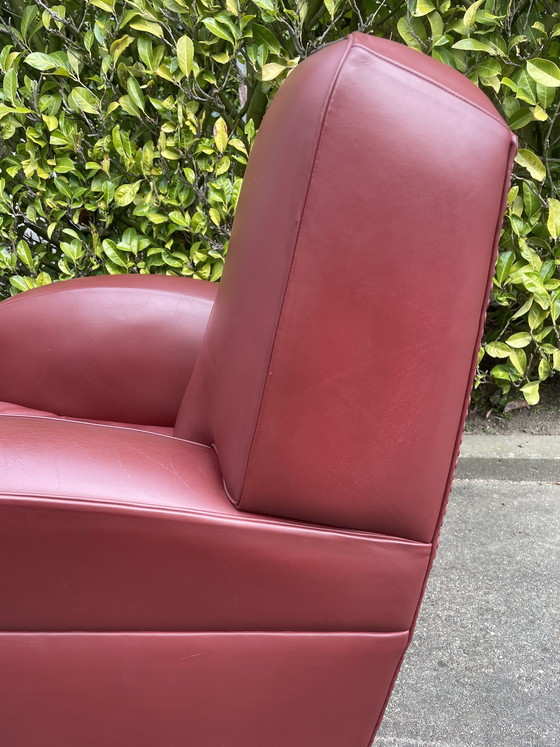 Image 1 of Édition limitée : 2 fauteuils club design italien - Tabarin Poltrona Frau