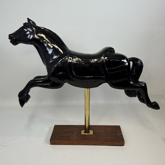 Cheval de carrousel – Sculptures, Bois, Laiton (photo 3 of 18)