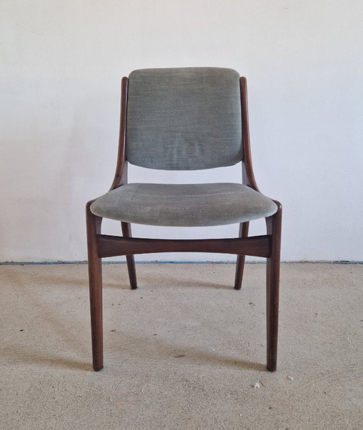 4 sillas de comedor Louis Van Teeffelen – eetkamerstoelen, Textile, Velvet