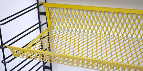 Image 1 of Tomade wall rack, rare yellow, original condition, two parts, vintage design
