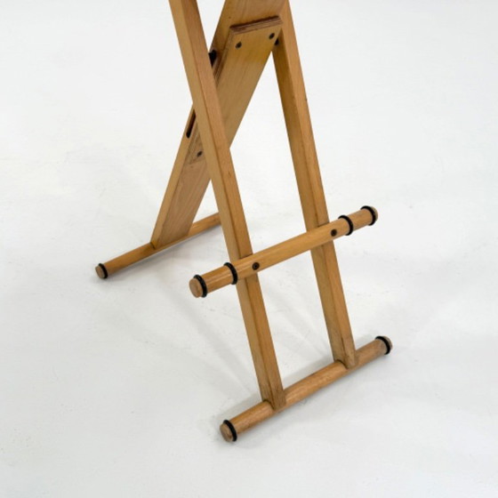 Image 1 of Red High Folding Stool from Enolinea, 1980s