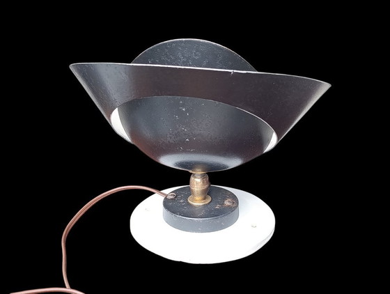 Image 1 of Originale Serge Mouille Petit Saturne Wandleuchte aus den 1950er Jahren. Keine Neuauflage, sondern ein seltenes Original!