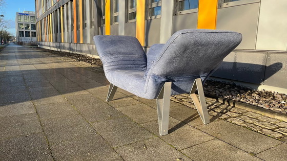 Image 1 of De Sede Design Sofa DS142 Leather (embossed) blue