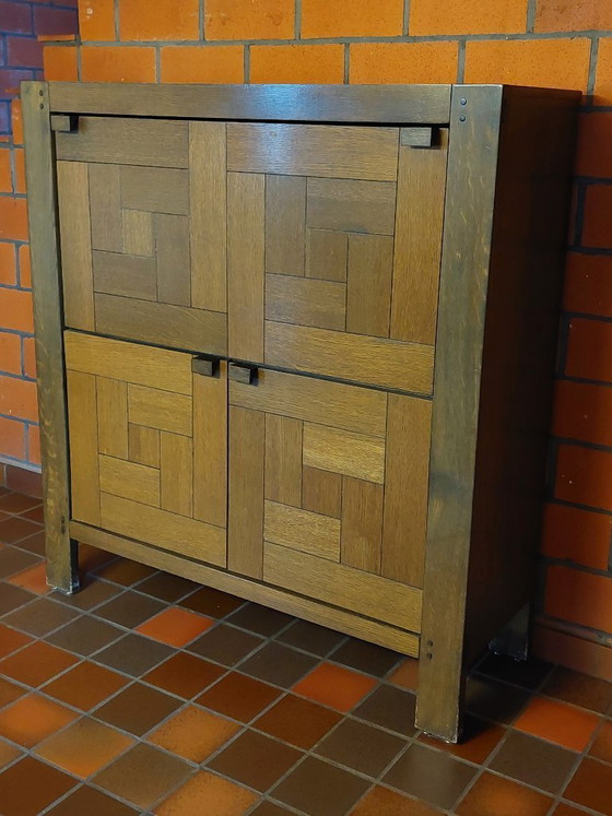 Image 1 of Complete Dining Room Set with Buffet Cabinet, Bar Cabinet, Extendable Table, and Set of Chairs Casala Cantilever