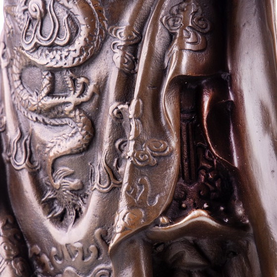 Image 1 of Statua in bronzo del generale cinese asiatico Guan Yu