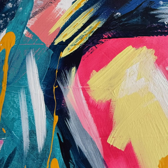 Image 1 of Genesis – Birth of Form | Abstract Figurative Expression | Original Acrylic Painting | 70×70 cm |