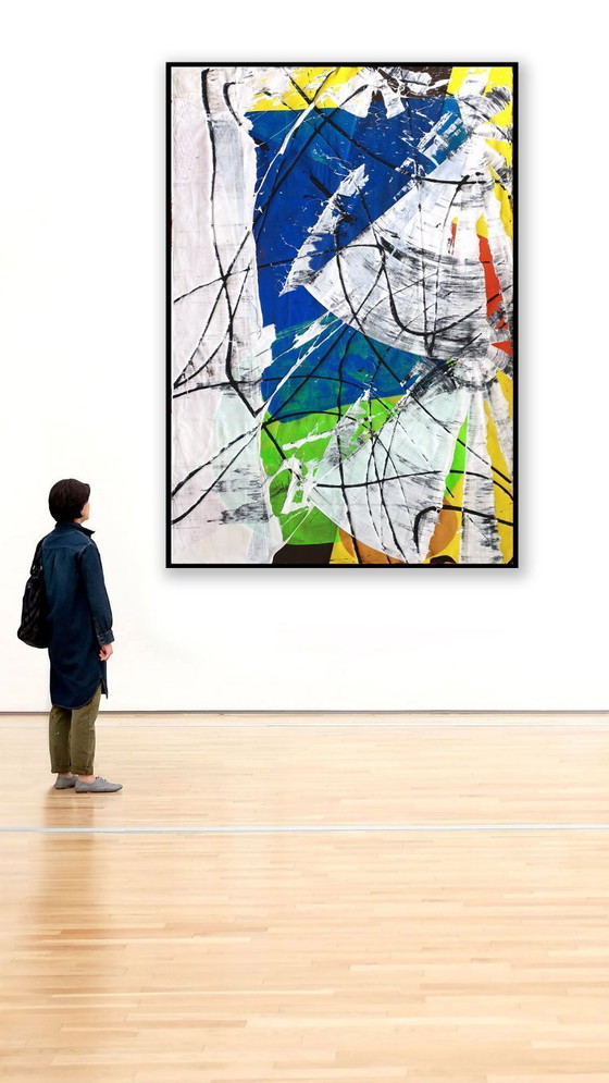 Image 1 of Jürgen Angeler - The Blue Dimension - 200 x 140 cm