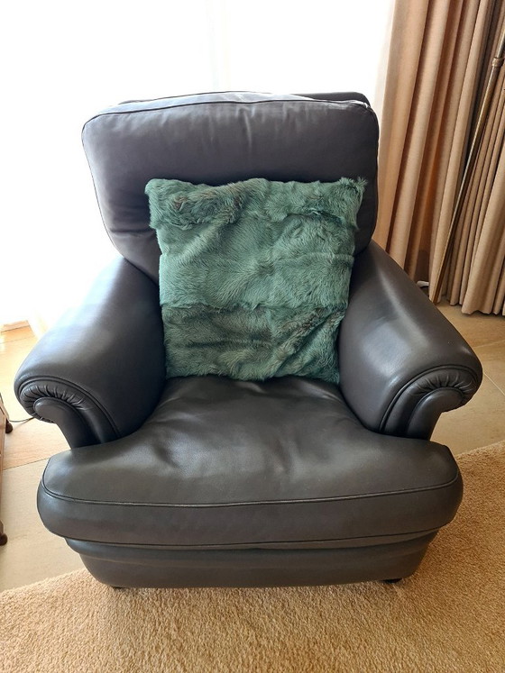 1x Fauteuil Original Poltrona Frau "Dream" – Années 80 – 1er Propriétaire en Excellent État! – Leather (photo 3 of 8)
