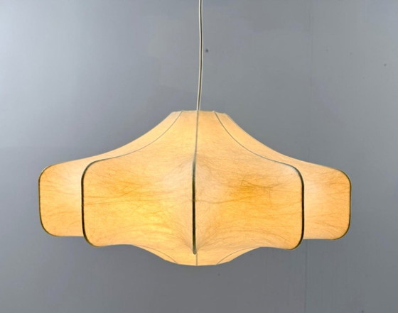 Image 1 of Mid-century Cocoon pendant lamp by Friedel Wauer for Goldkant Leuchten, Germany, 1970s.
