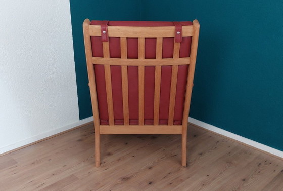 Image 1 of Fauteuil lounge à dossier haut Hans Wegner GE 265 pour Getama.