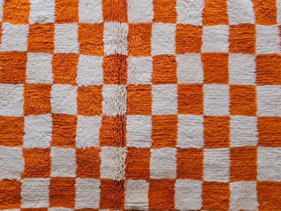 Image 1 of Handmade orange rug, 250cm x 150cm
