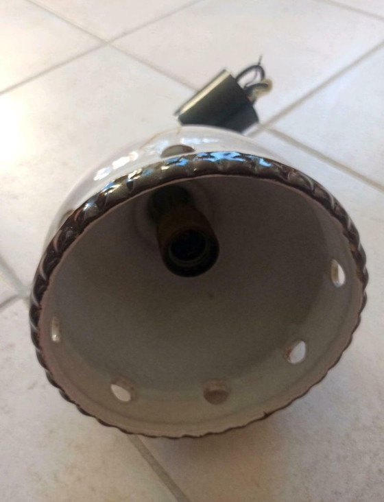 Image 1 of Echte vintage lamp van keramiek - hanglamp van Fischer Leuchten