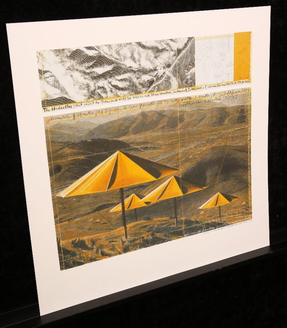 Image 1 of Christo - De paraplu's (geel) - kleurenoffset - Japan/USA 1991